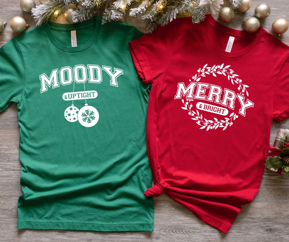 Matching Merry and Moody Graphic Tee - RTS