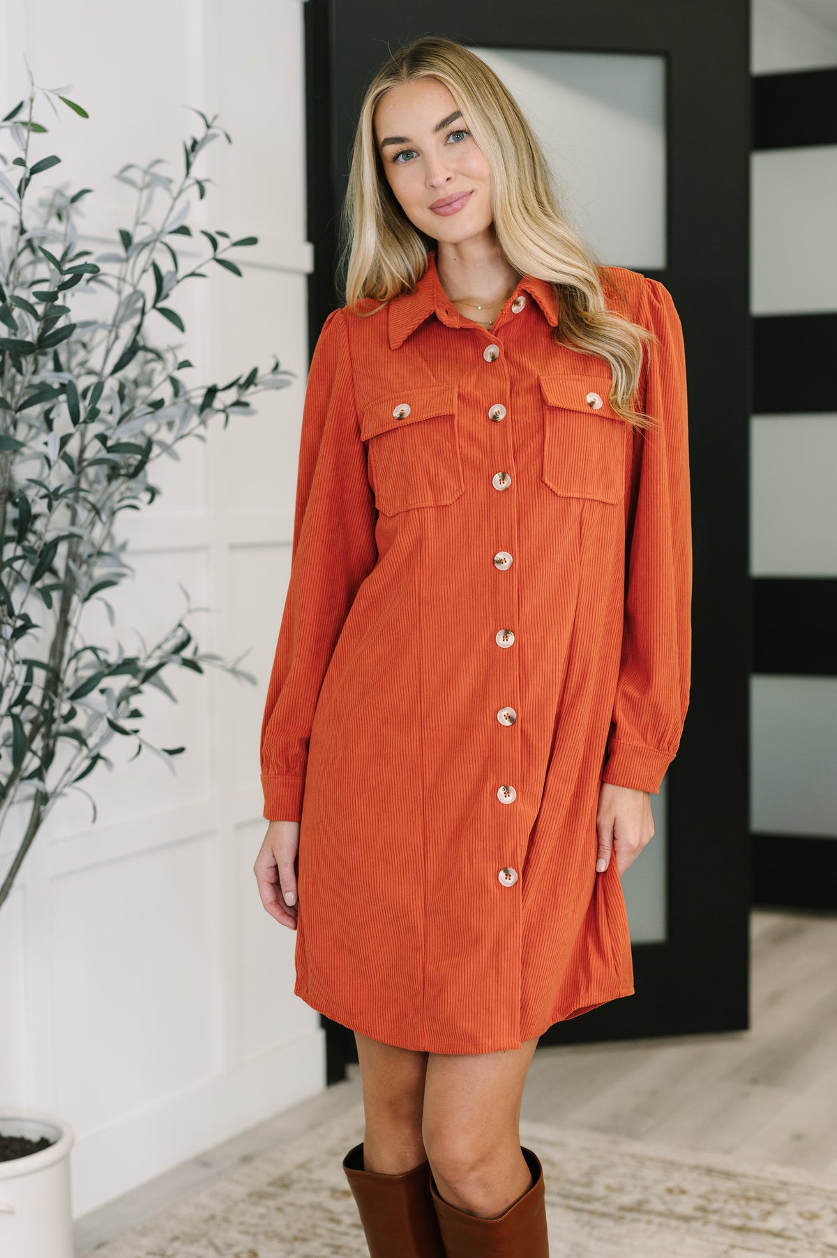 Clever in Corduroy Shirt Dress - 10/10/2025