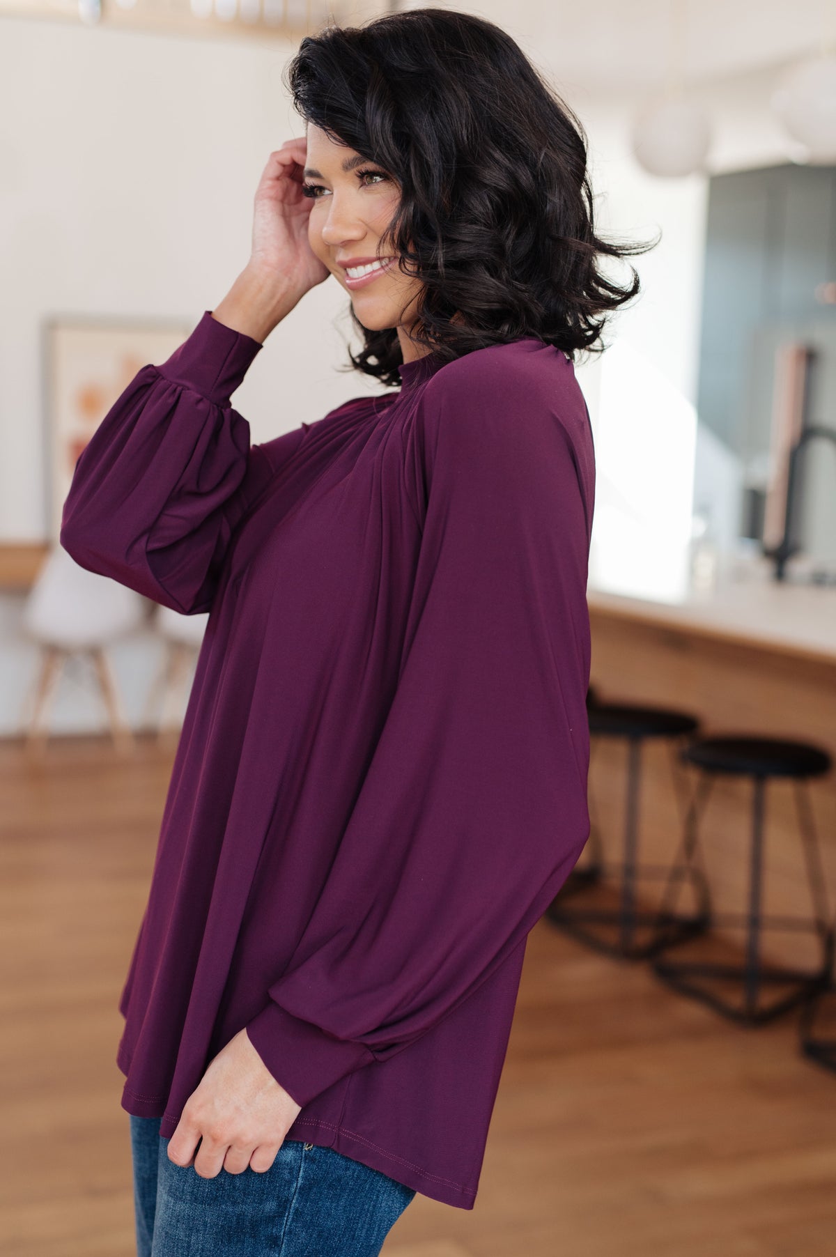 Closing Time Mock Neck Blouse - 10/4/2024