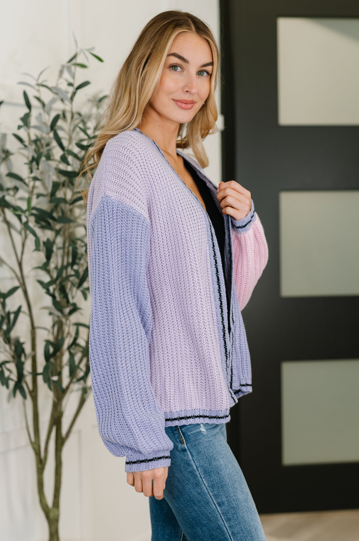 Coffee Date Color Block Cardigan - 11/3/2025