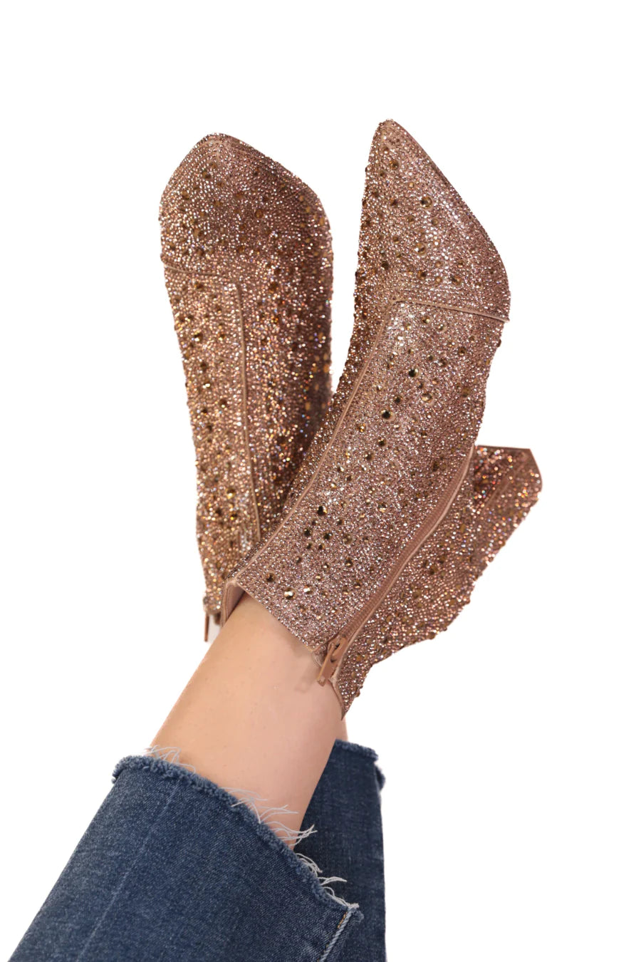 Made for Sparkling Rhinestone Booties - RTS