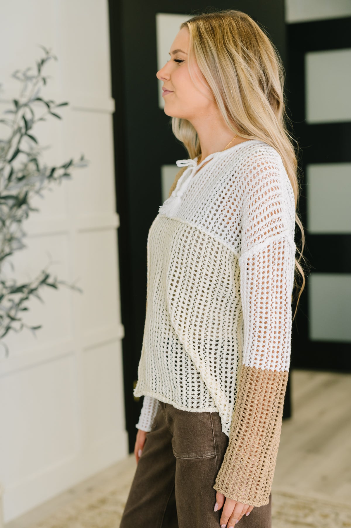 Corner of the Block Loose Knit Sweater  - 9/25/2025