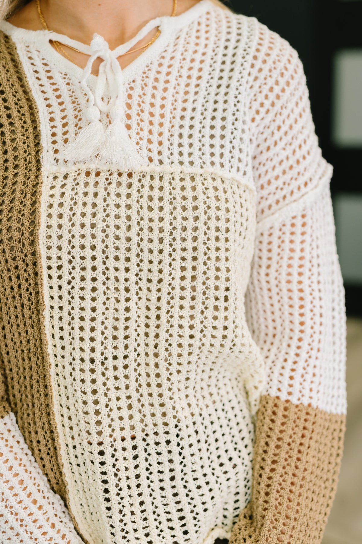 Corner of the Block Loose Knit Sweater  - 9/25/2025