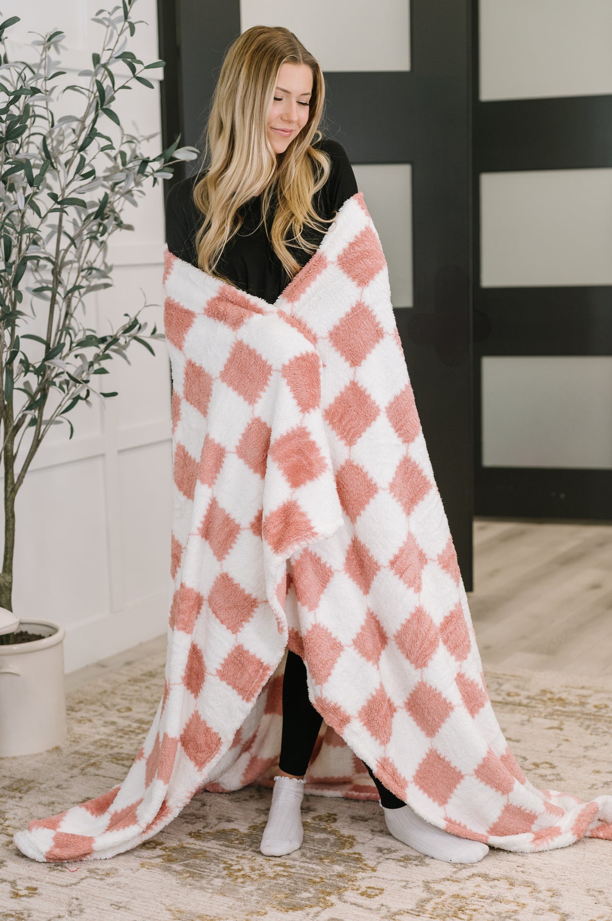 Cotton Candy Checks Blanket - 11/21/2025