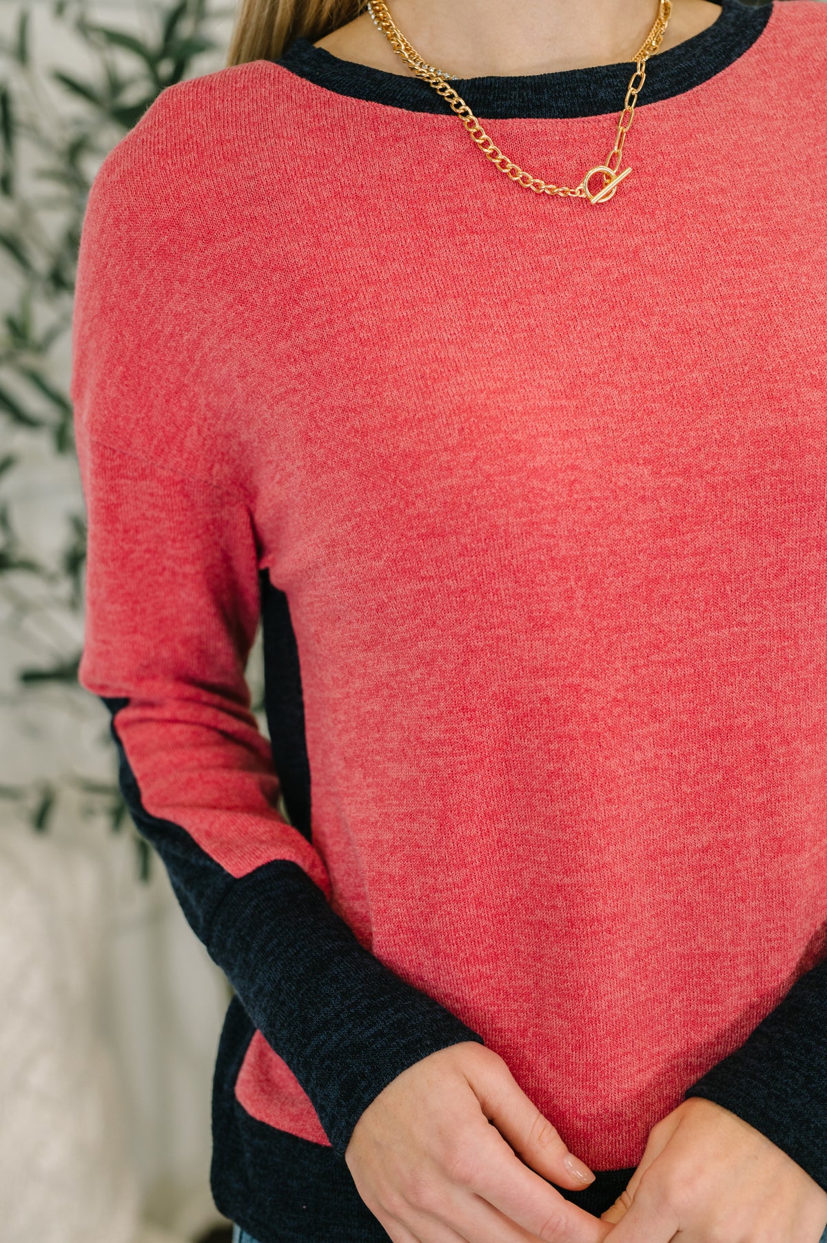 Couldn't Be Happier Color Block Long Sleeve Top - 12/16/2025