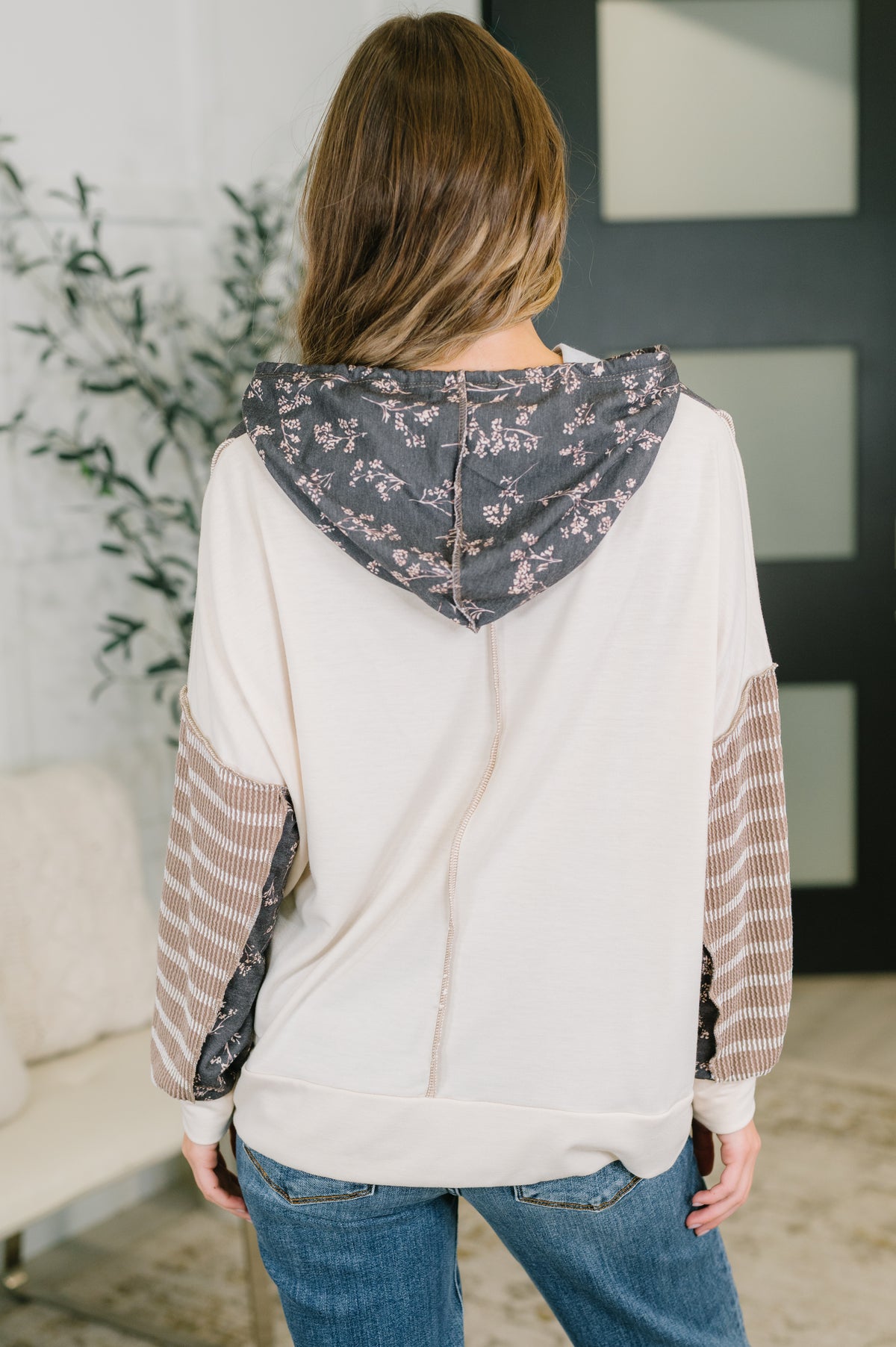 Creatively Cozy Color Block Hooded Pullover - 10/20/2026