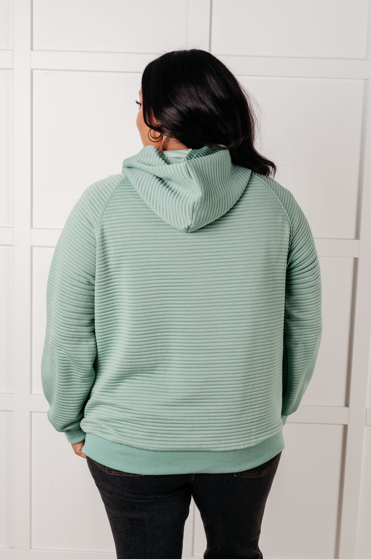 Crosswalk Textured Hoodie in Green - 1/28/2025