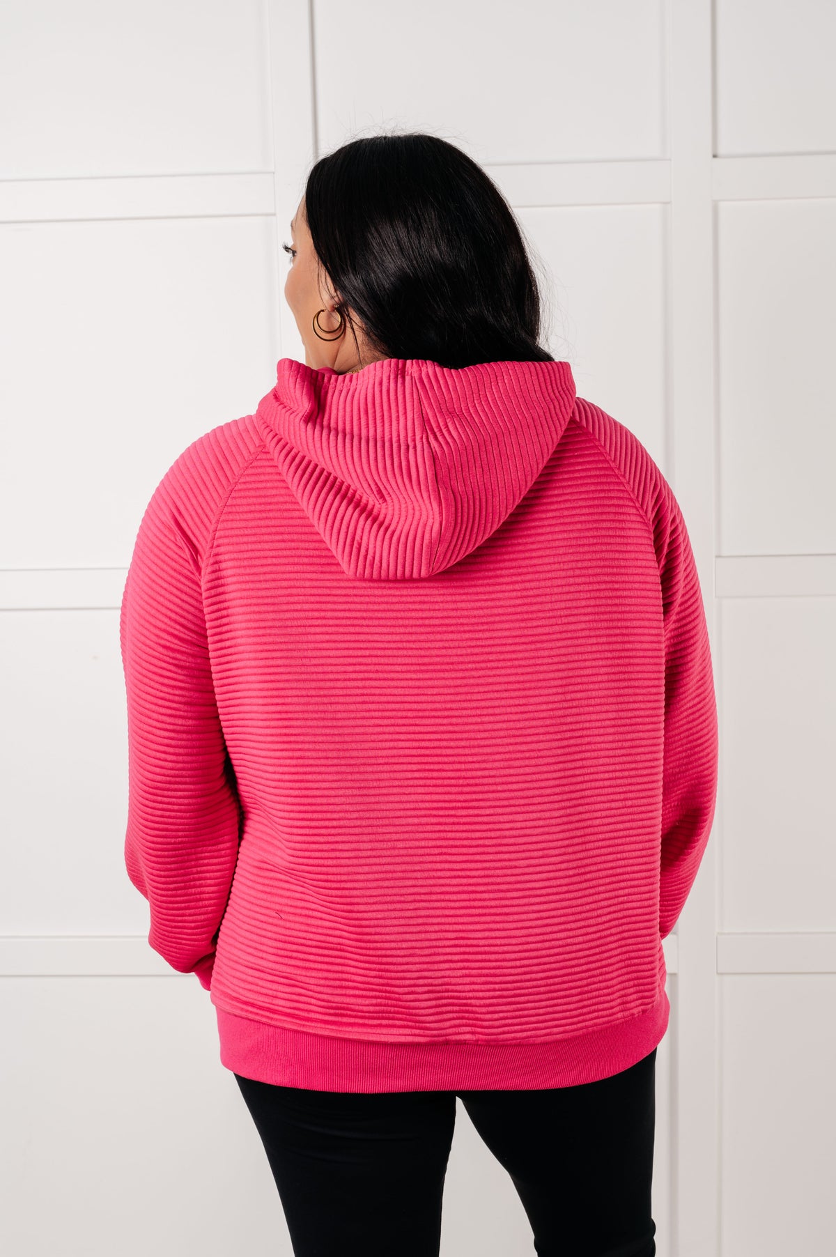 Crosswalk Textured Hoodie in Rose - 1/28/2025