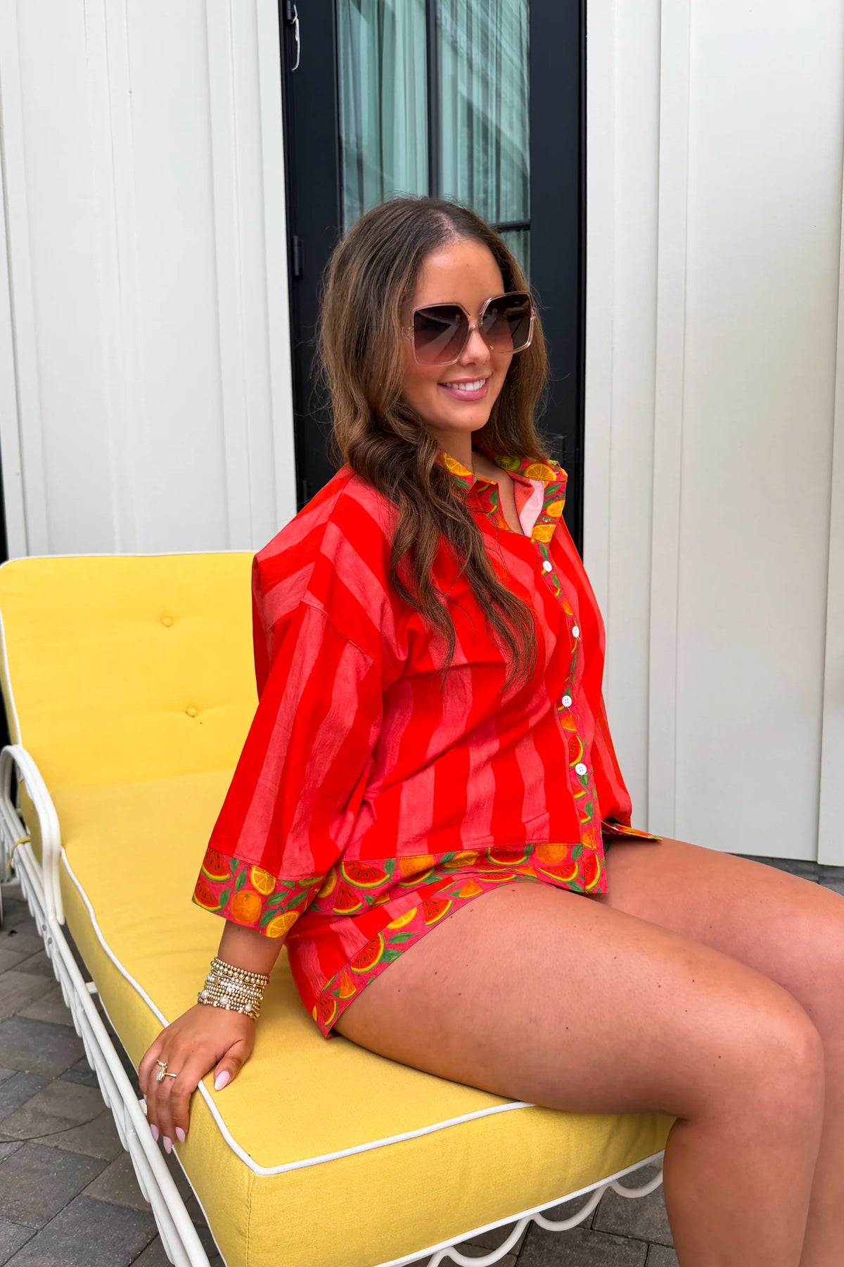 PREORDER: Fruit Salad Button Down Top