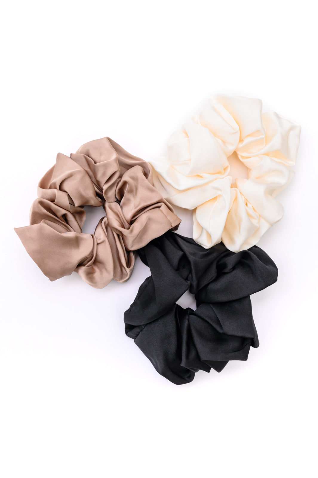 Jumbo Silk Scrunchies Set of Three - 9/18/2023