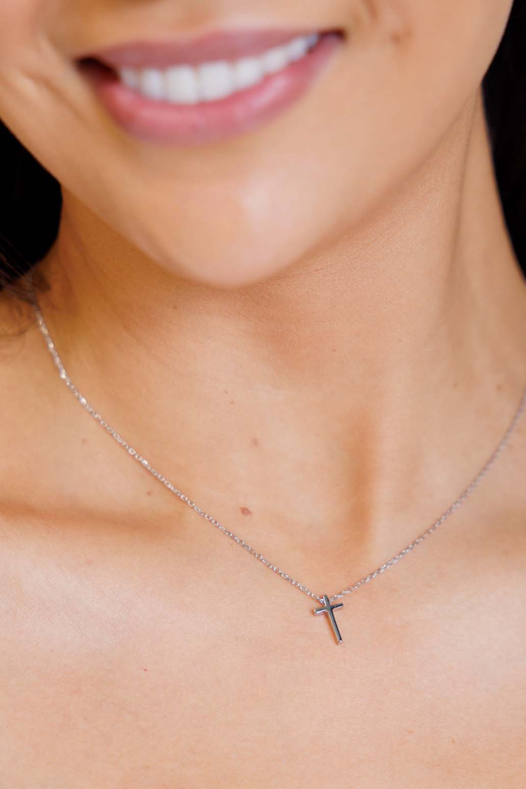 Dainty Silver Cross Necklace - 11/22/2024