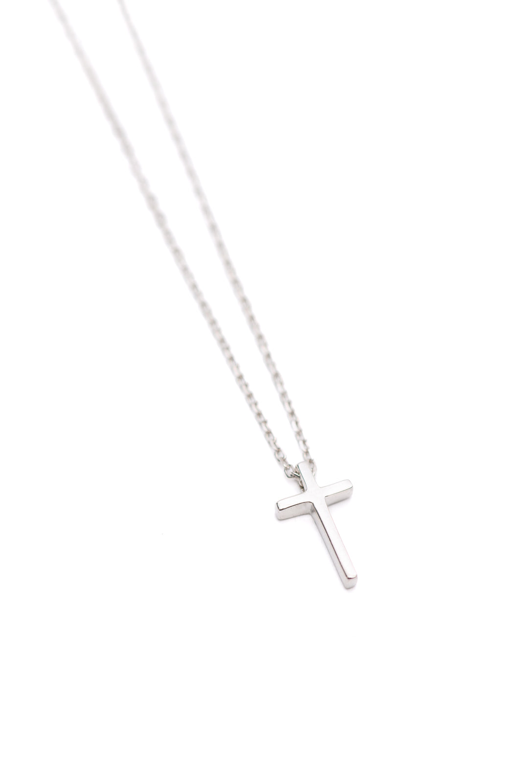 Dainty Silver Cross Necklace - 11/22/2024