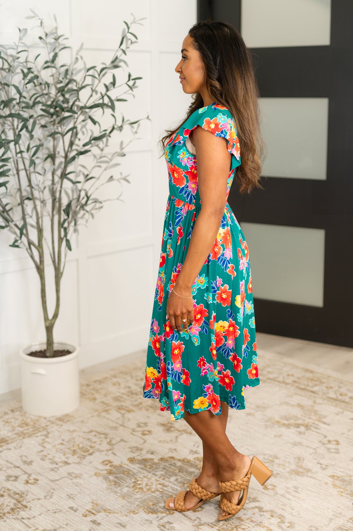 Daisy Me Rollin' Flutter Sleeve Dress - 5/20/2025