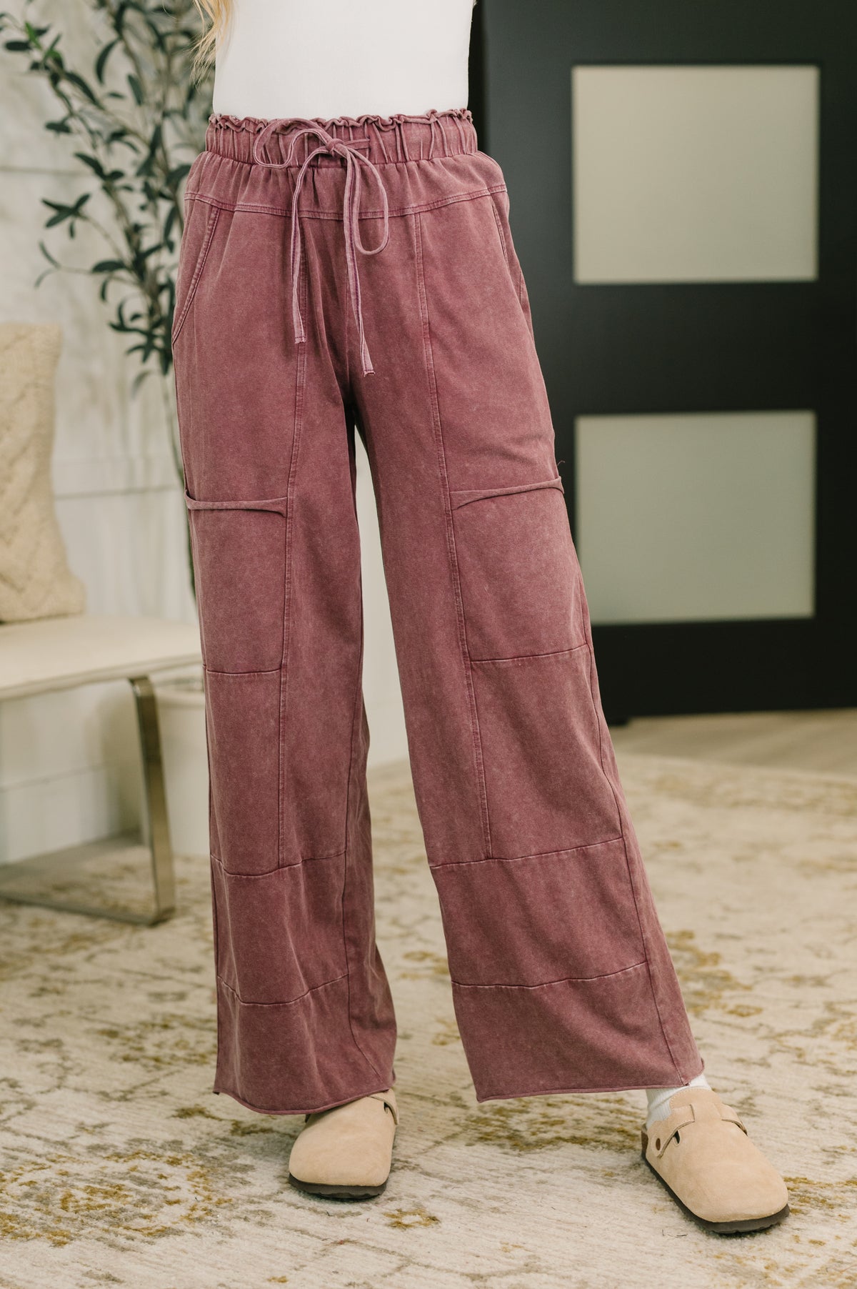 Darlin' So It Goes Mineral Wash High Waisted Sweats - 9/15/2026