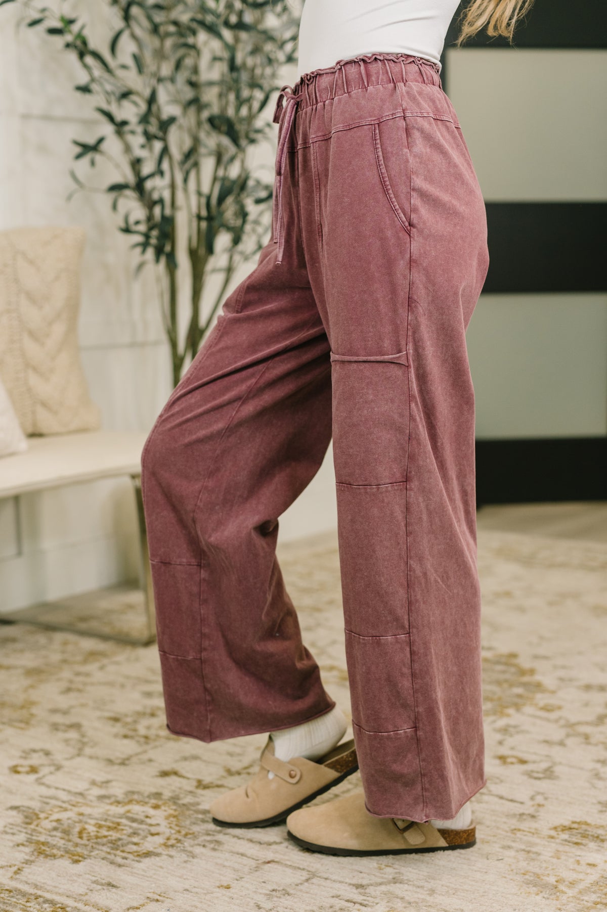 Darlin' So It Goes Mineral Wash High Waisted Sweats - 9/15/2026