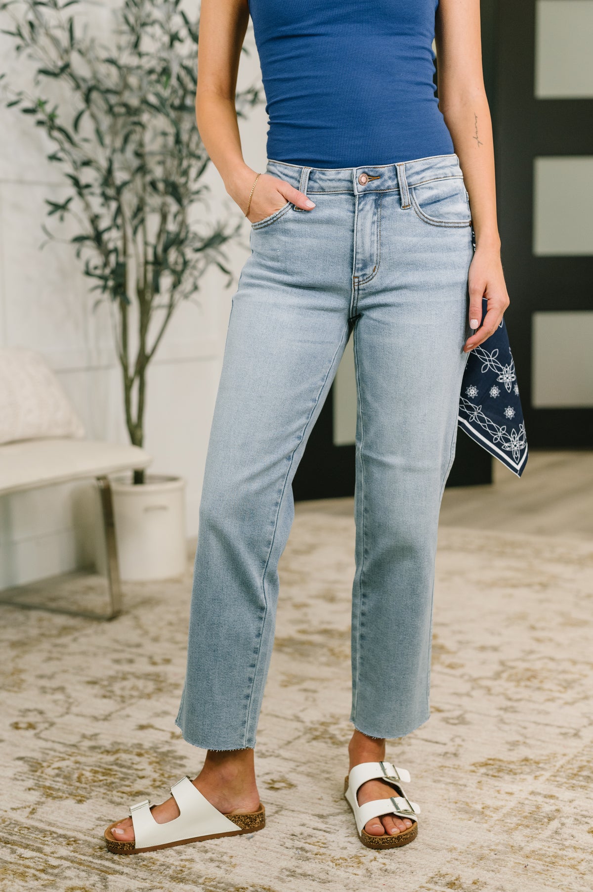 Dawn Mid Rise Ankle Straight w Bandana Loop - 5/27/2026