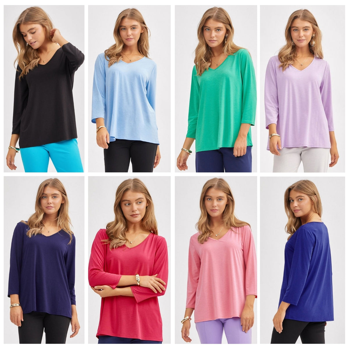 Dear Scarlett Signature Classic V-Neck Top - Summer 25 Capsule