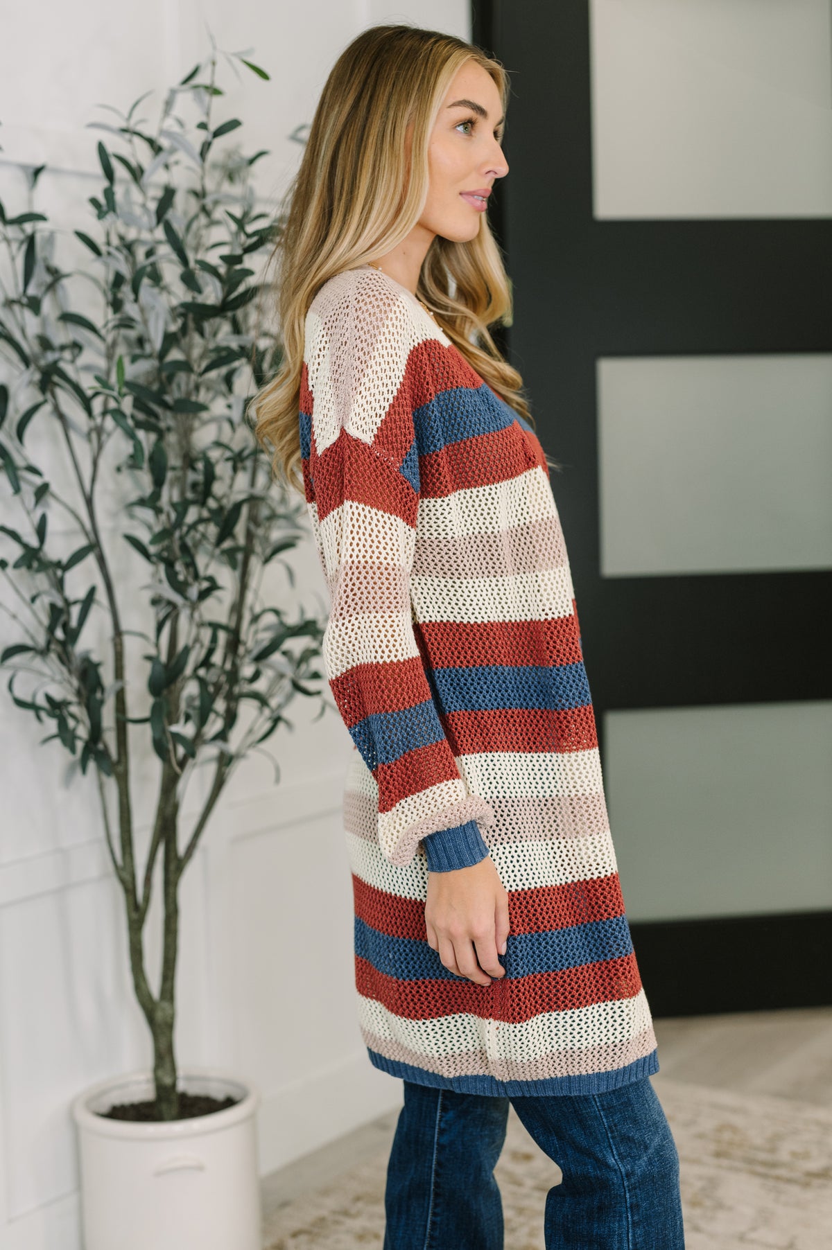 Definitely Dapper Striped Knit Cardigan - 10/10/2025