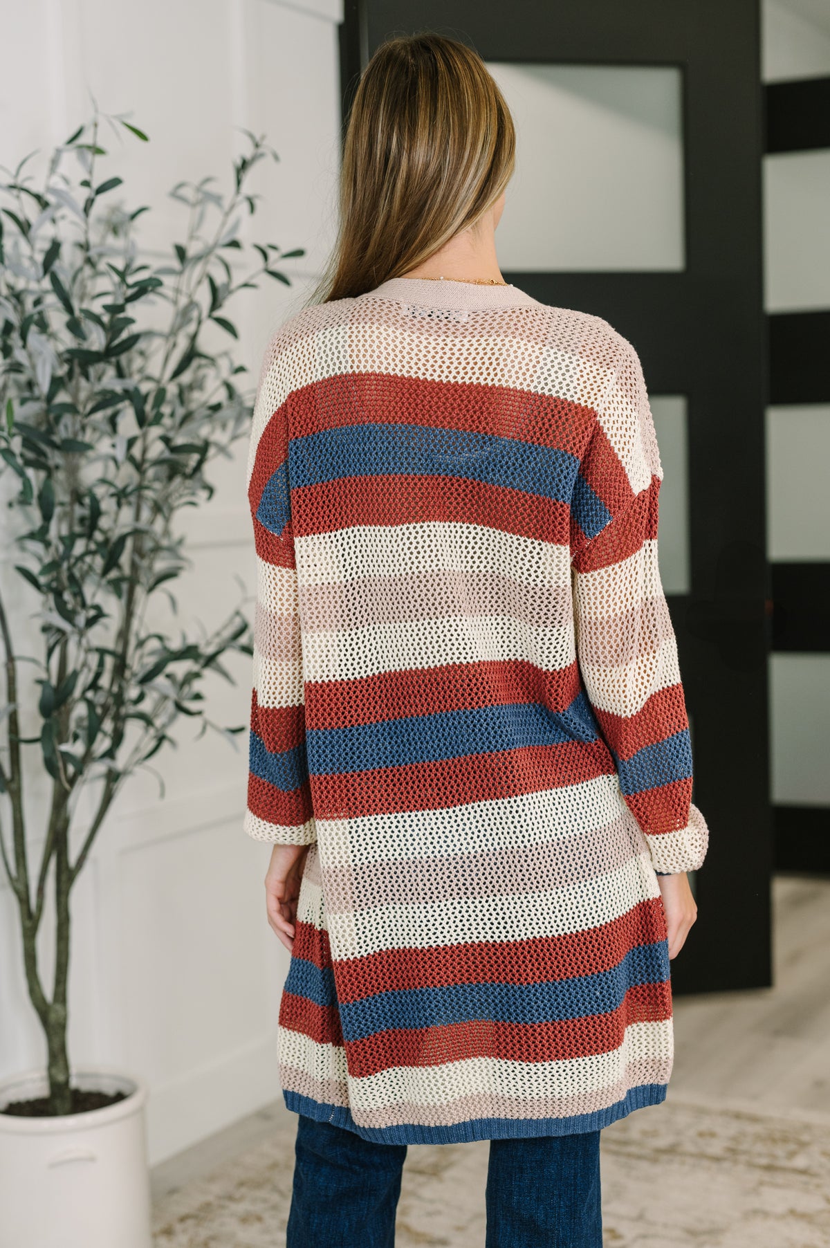 Definitely Dapper Striped Knit Cardigan - 10/10/2025