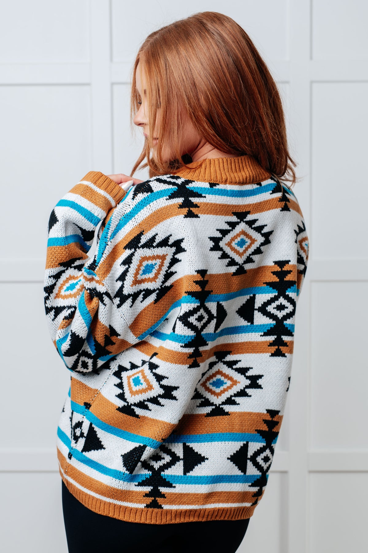 Desert Vibes Geometric Striped Sweater - 11/26/2024