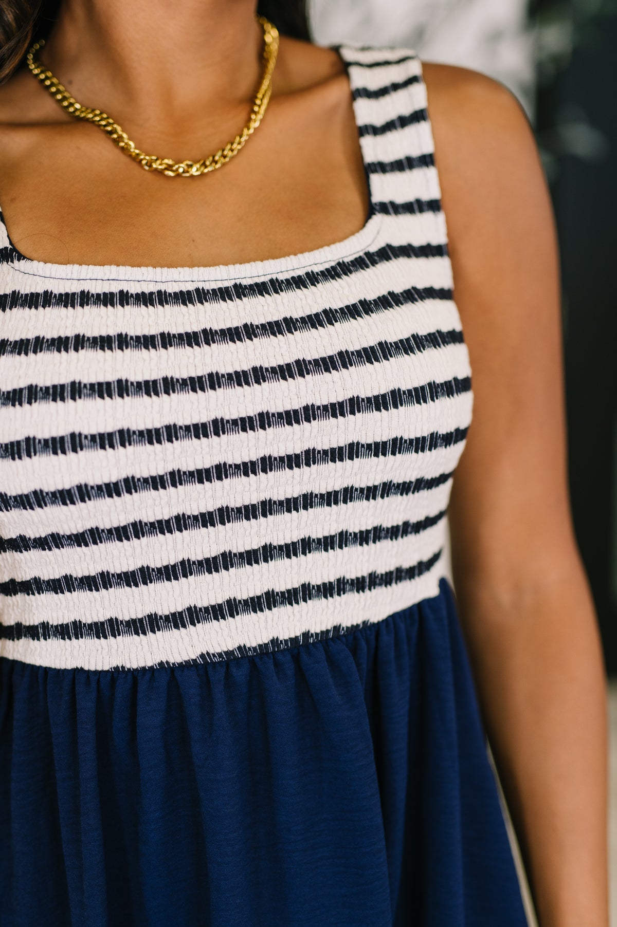 Dockside Darling Midi Dress in Navy - 7/1/2025 NEW