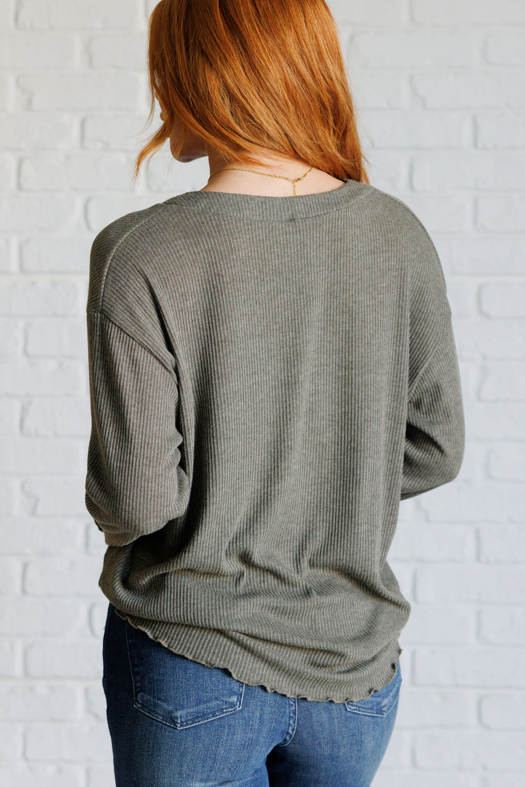 Don't Be Careless Ribbed Knit Top - 10/16/2025