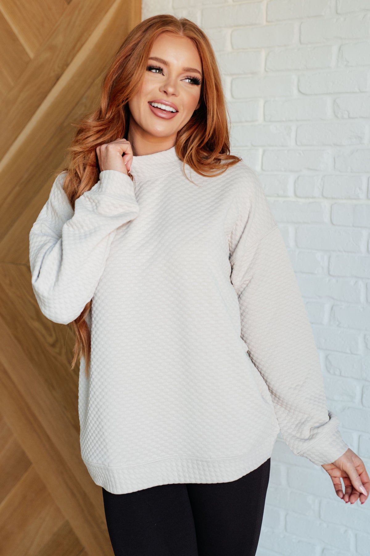 Don't Change Anything Mock Neck Pullover - 10/16/2025
