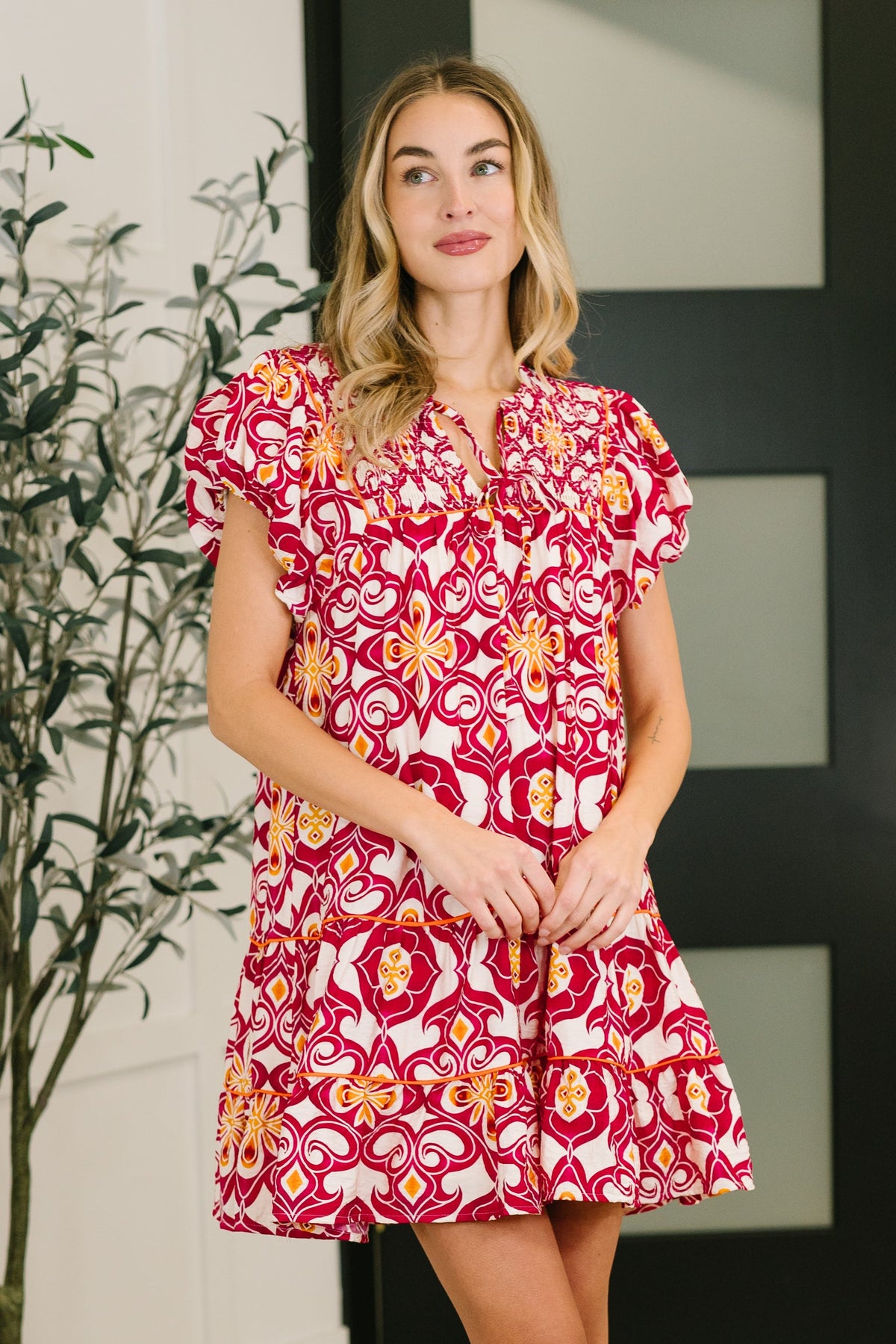 Don't You Go Away Balloon Sleeve Dress - 1/20/2026