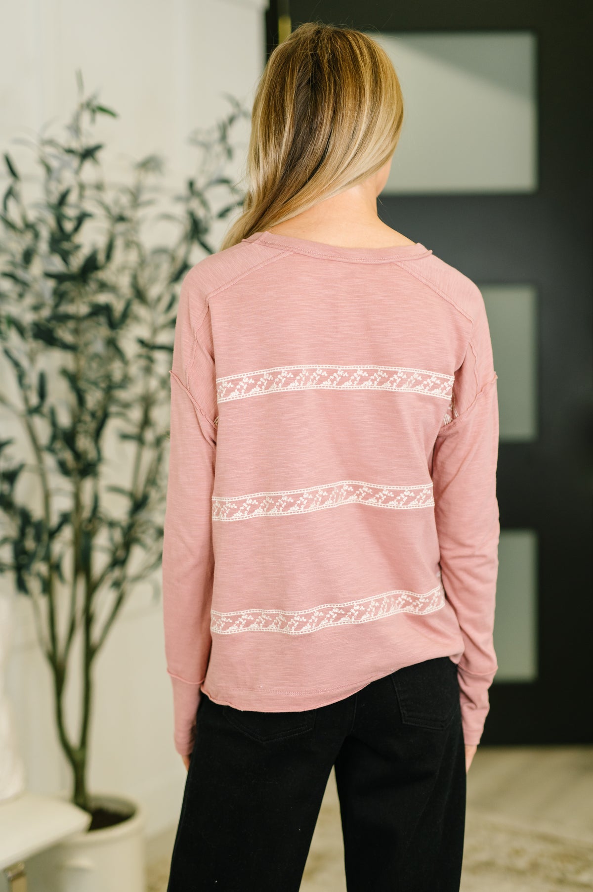 Down to Every Detail Drop Shoulder Long Sleeve in Dusty Rose - 1/6/2026