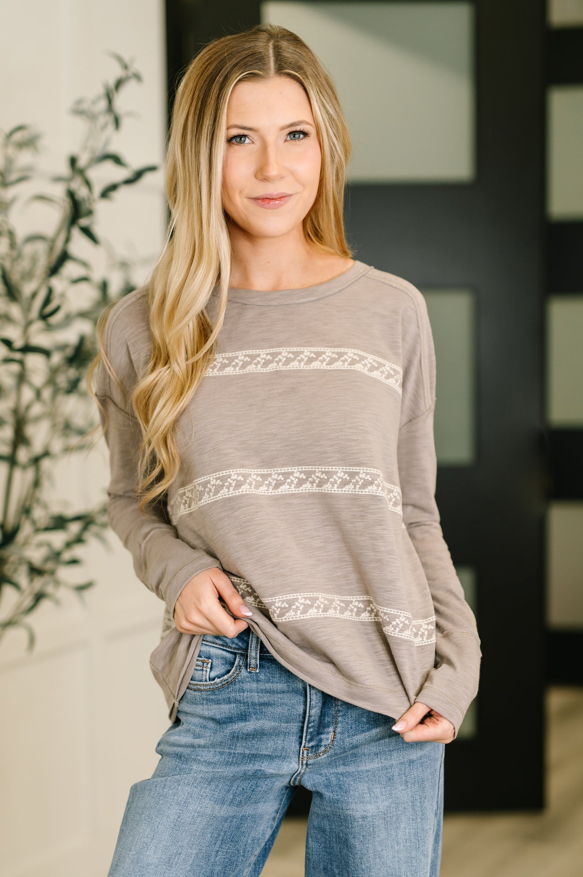 Down to Every Detail Drop Shoulder Long Sleeve in Stone Taupe - 1/6/2026