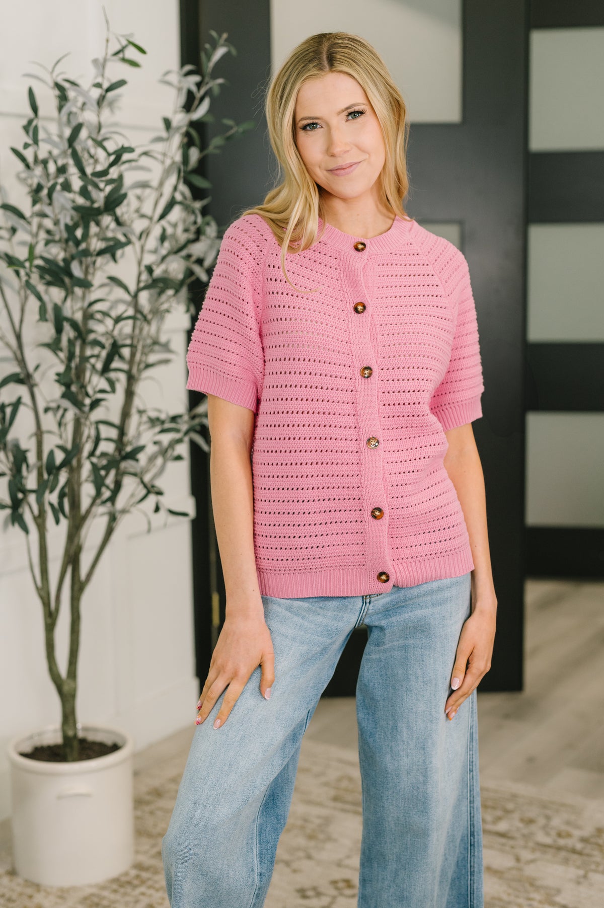 Dreaming All Day Sweater Knit Button Down - 4/10/2026 NEW