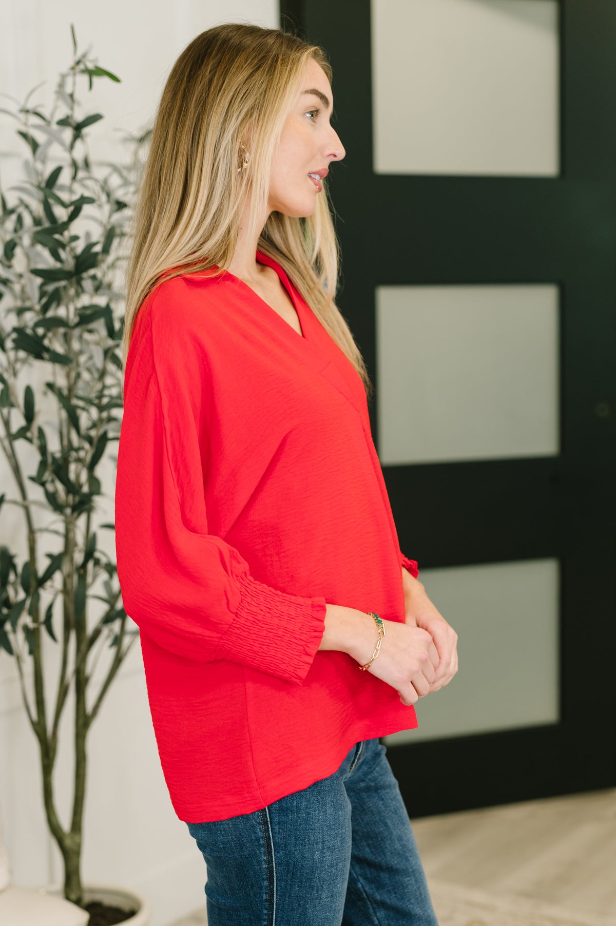 Easy Essence V-Neck Oversized Tunic Top - 1/27/2026