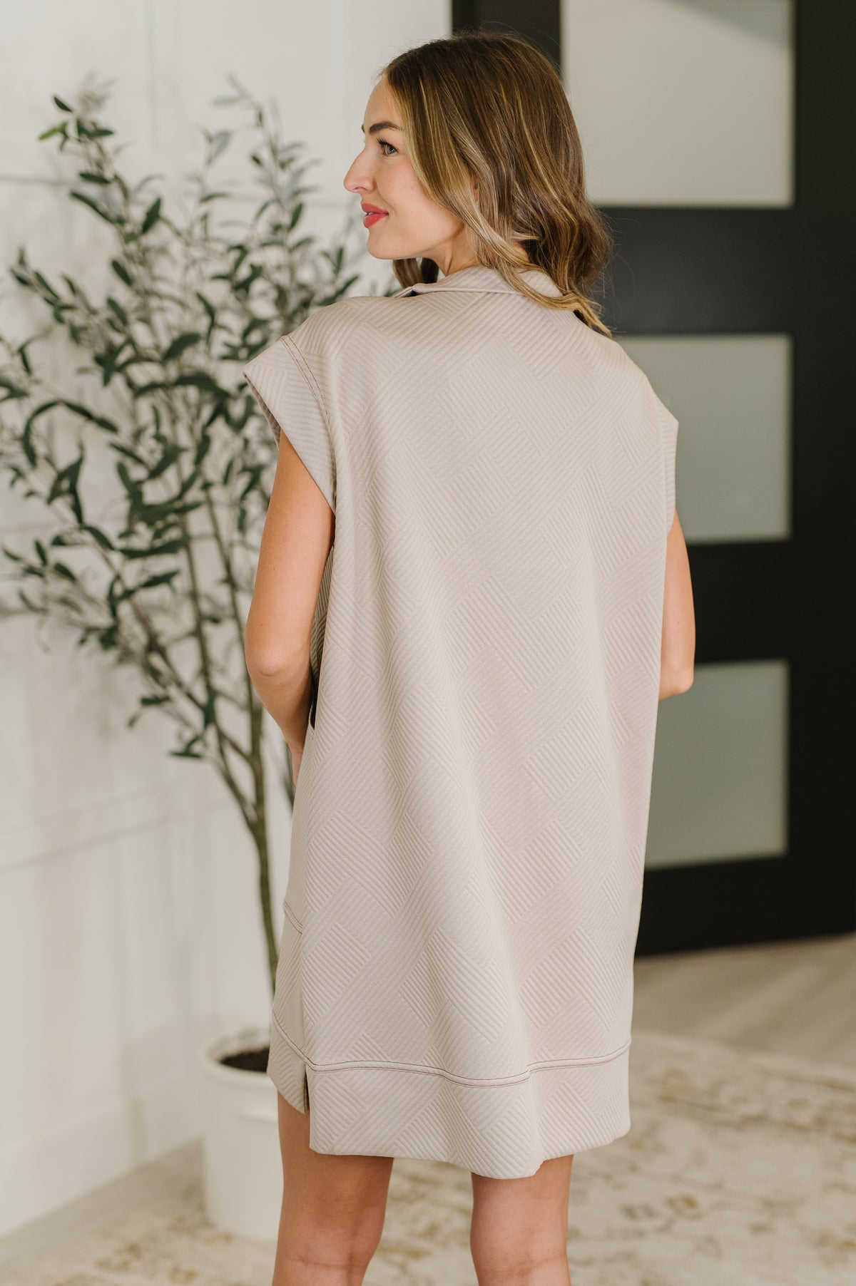 Easy Hustle High Neck Dress in Ash Mocha - 6/25/2025