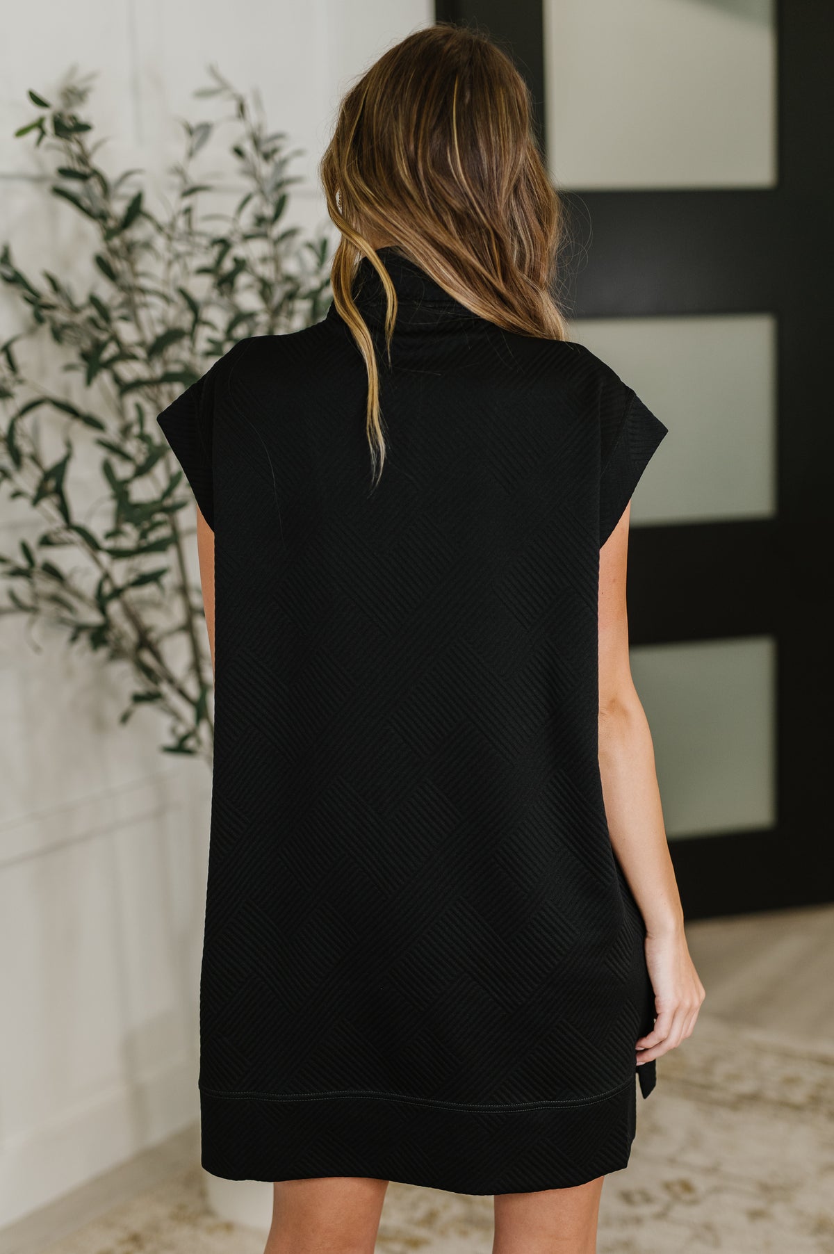 Easy Hustle High Neck Dress in Black - 6/25/2025