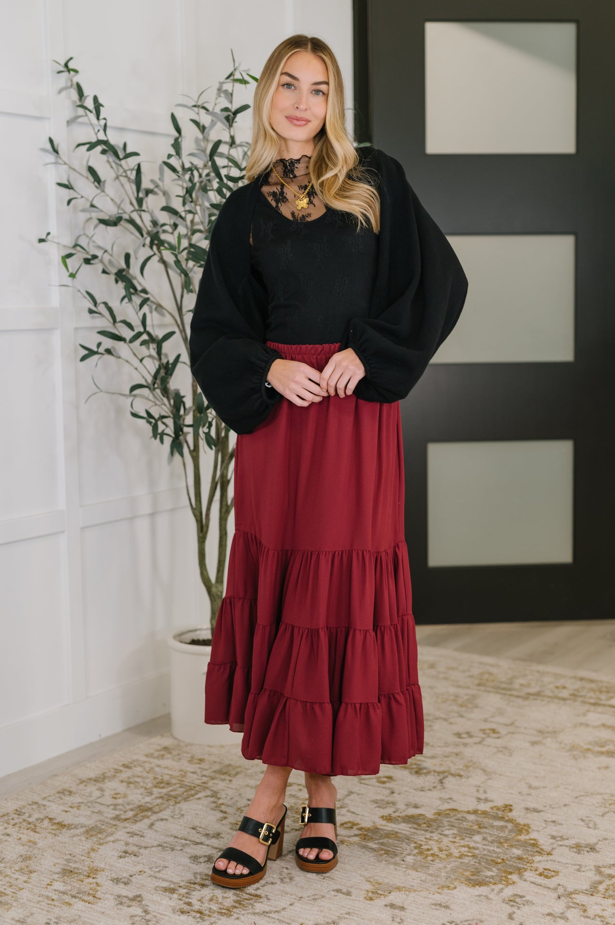 Easy Pick Tiered Maxi Skirt - 11/11/2025