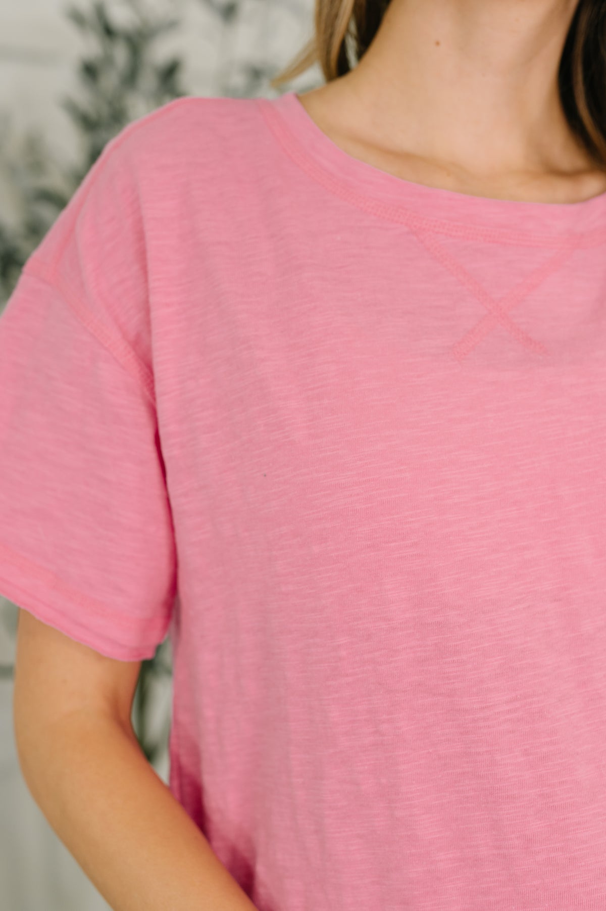 Effortless Edit Boxy Tee in Candy Pink - 4/22/2026