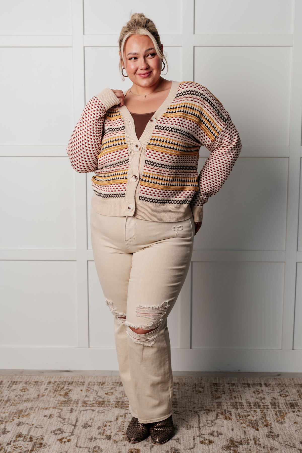 Effortless Elements Striped Cardigan - 12/10/2024