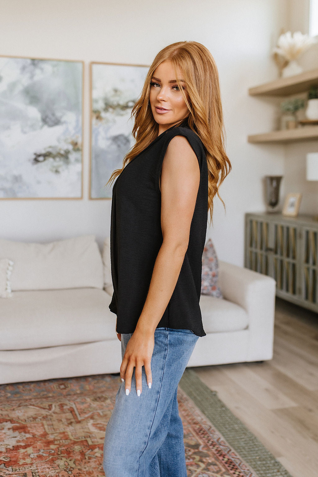 Elevate Everyday Blouse in Black - 6/15/2023