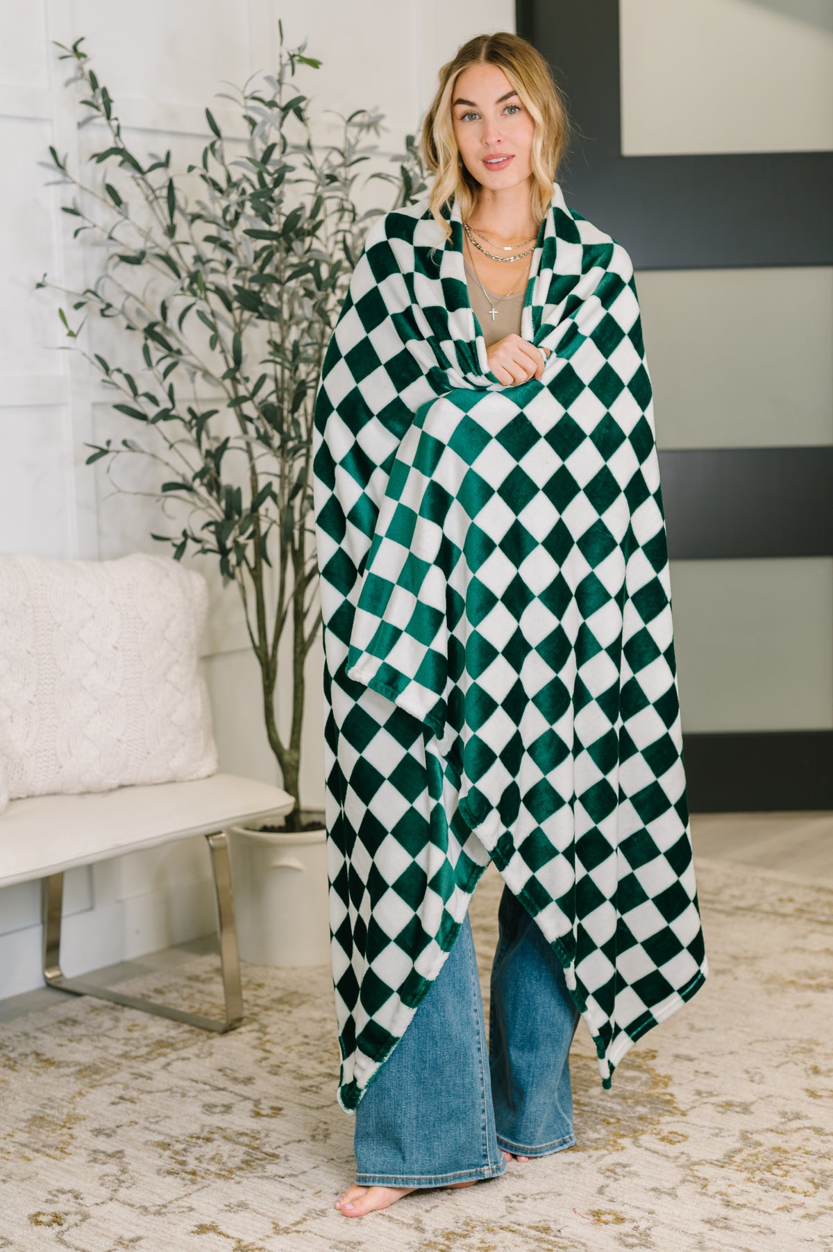 Emerald City Checkered Blanket - 12/1/2025