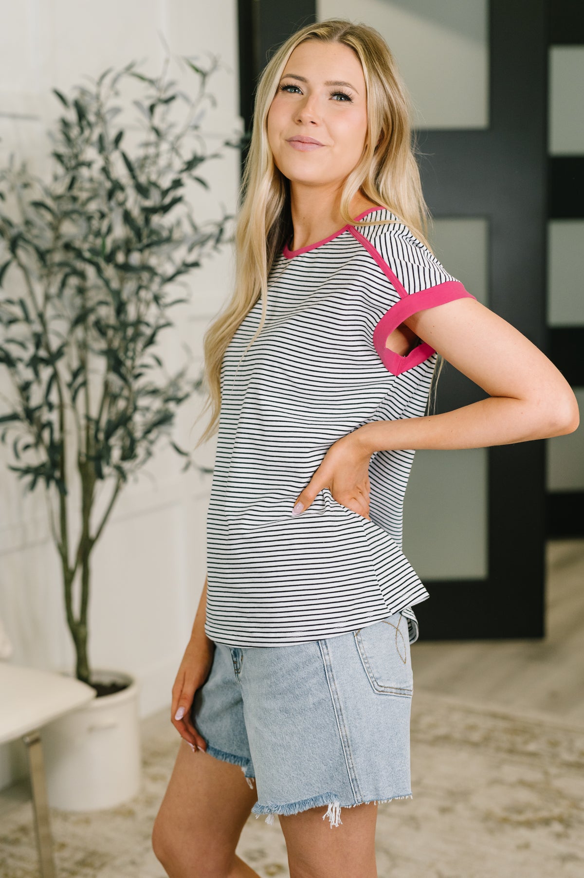 Emotionally Attached Trim Detail Tee - 7/28/2026