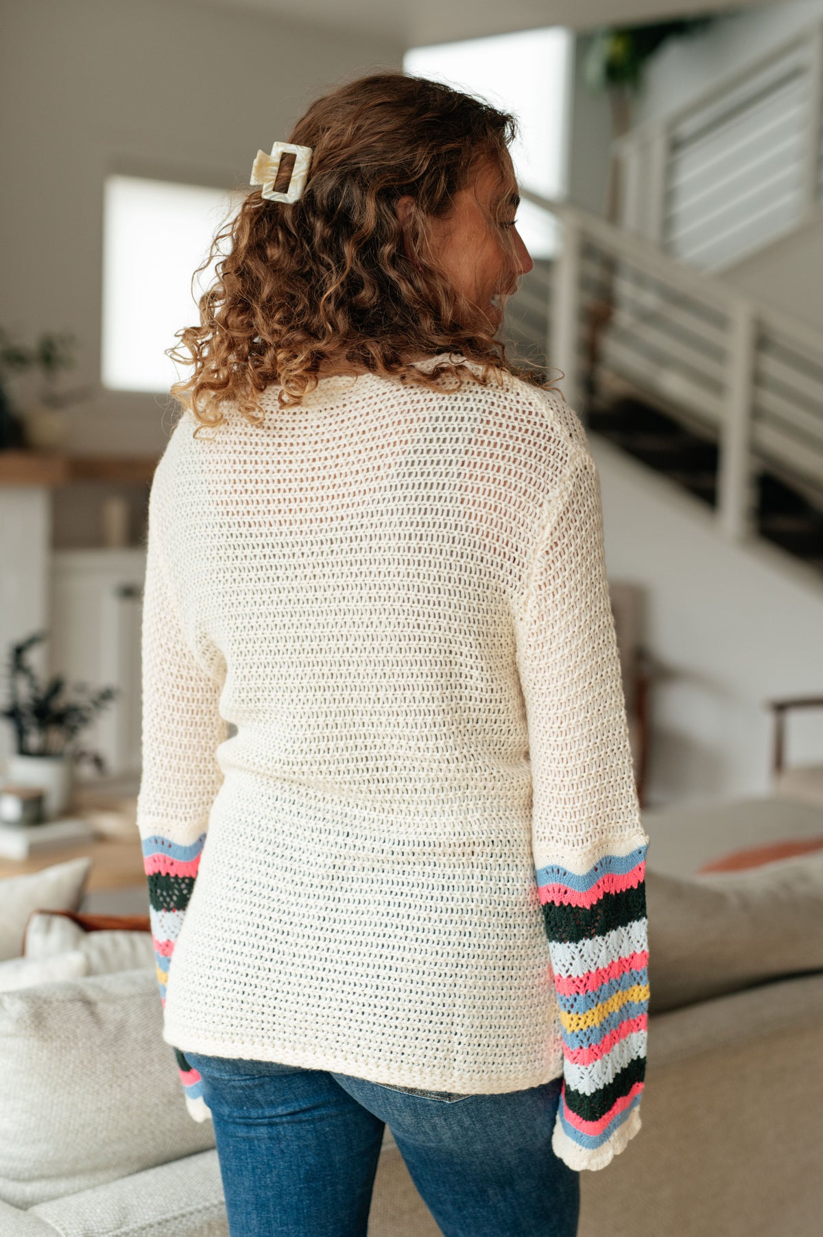 End of the Story Striped Sleeve Sweater - 10/13/2025