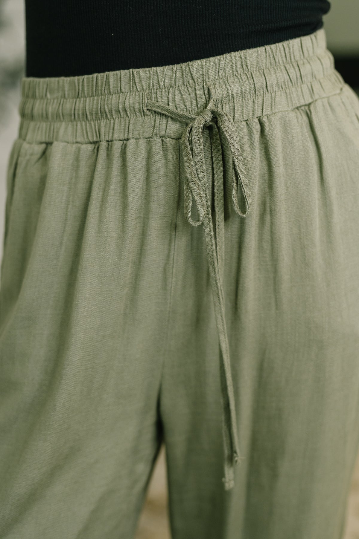 Essential Feeling Straight Leg Lounge Pants in Light in Olive - 8/5/2026