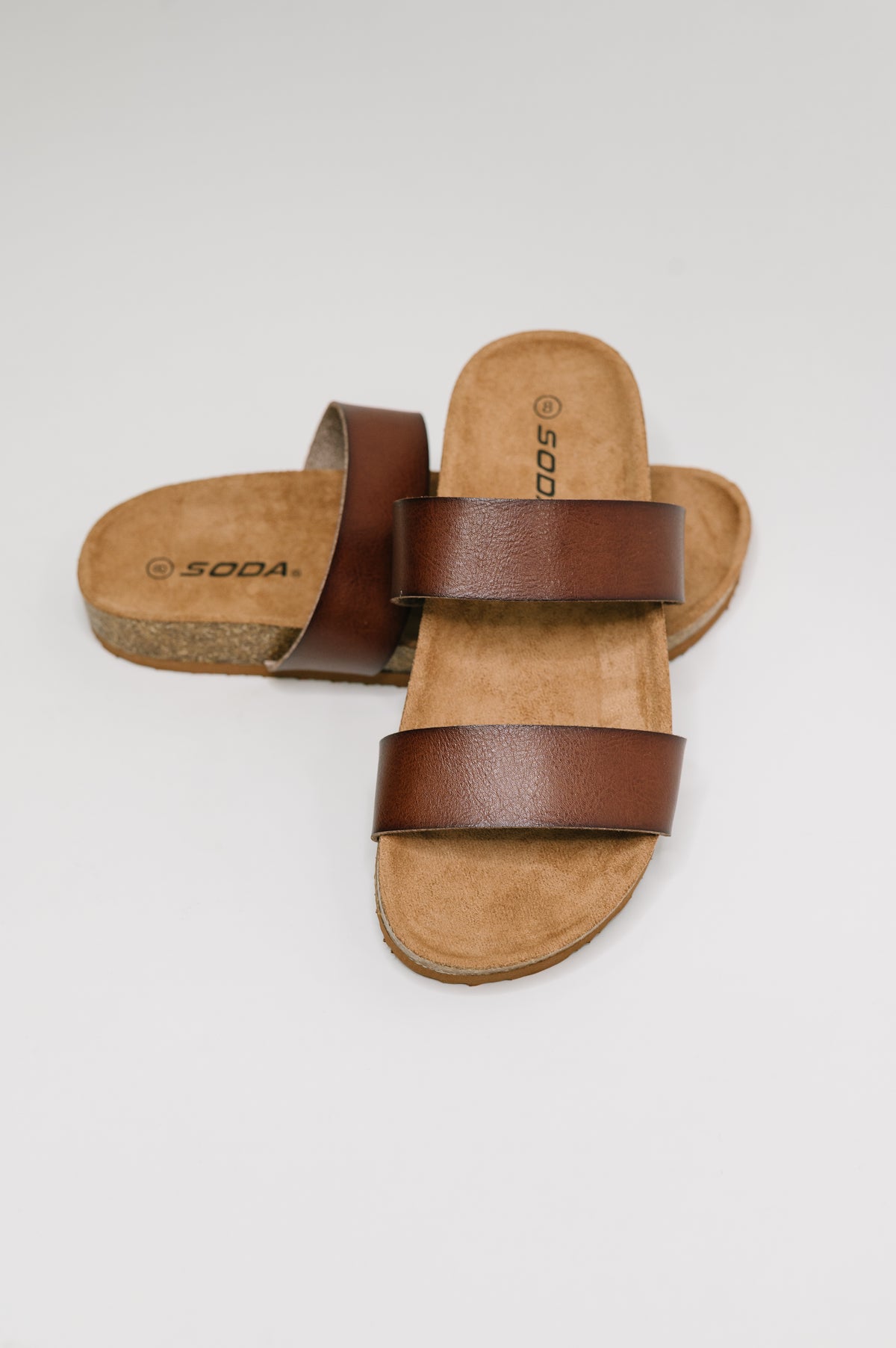 Eulee Round Toe Slip On Sandal in Light Brown - 6/2/2026