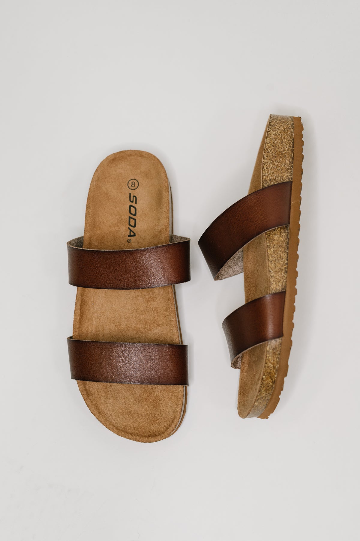 Eulee Round Toe Slip On Sandal in Light Brown - 6/2/2026