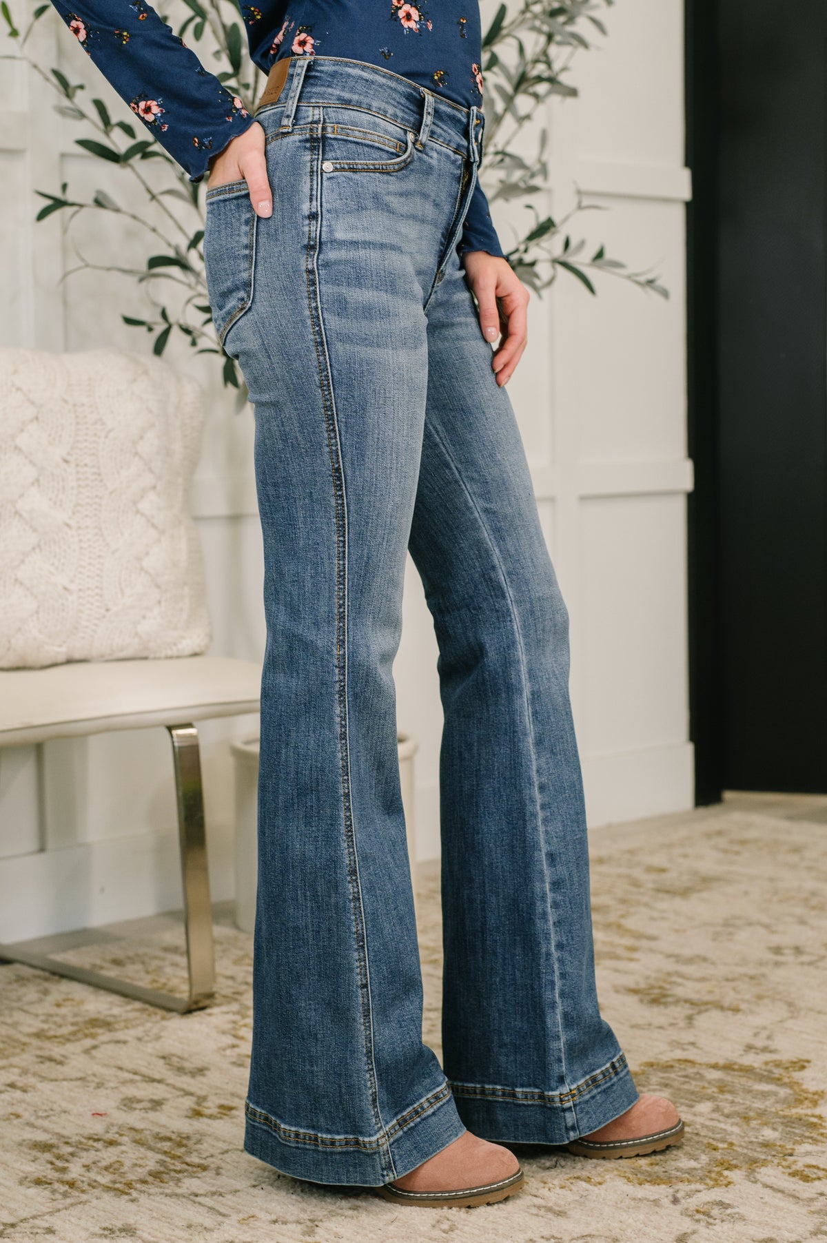 Eva High Waist Flare Tummy Control Double Button WB - 7/22/2026