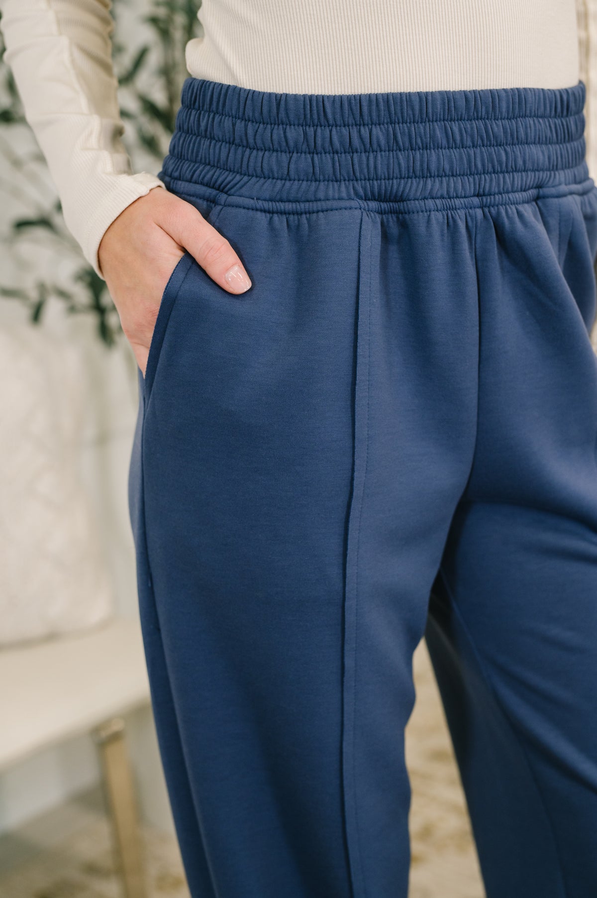 Every Second, Every Hour Jogger Bottoms in Blue Indigo - 12/10/2025