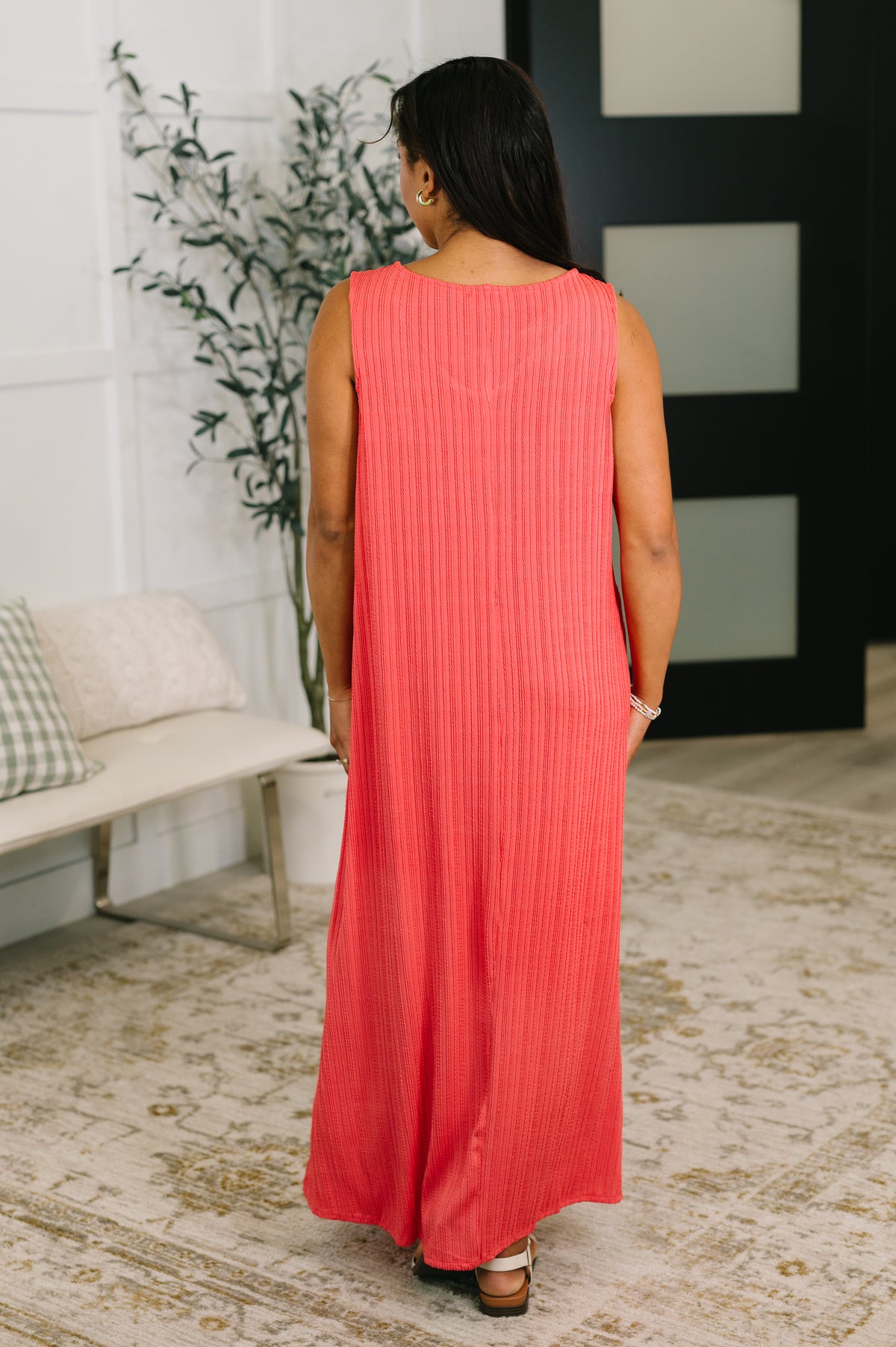 Everything She Wants Sleeveless Maxi Dress in Coral - 5/29/2026