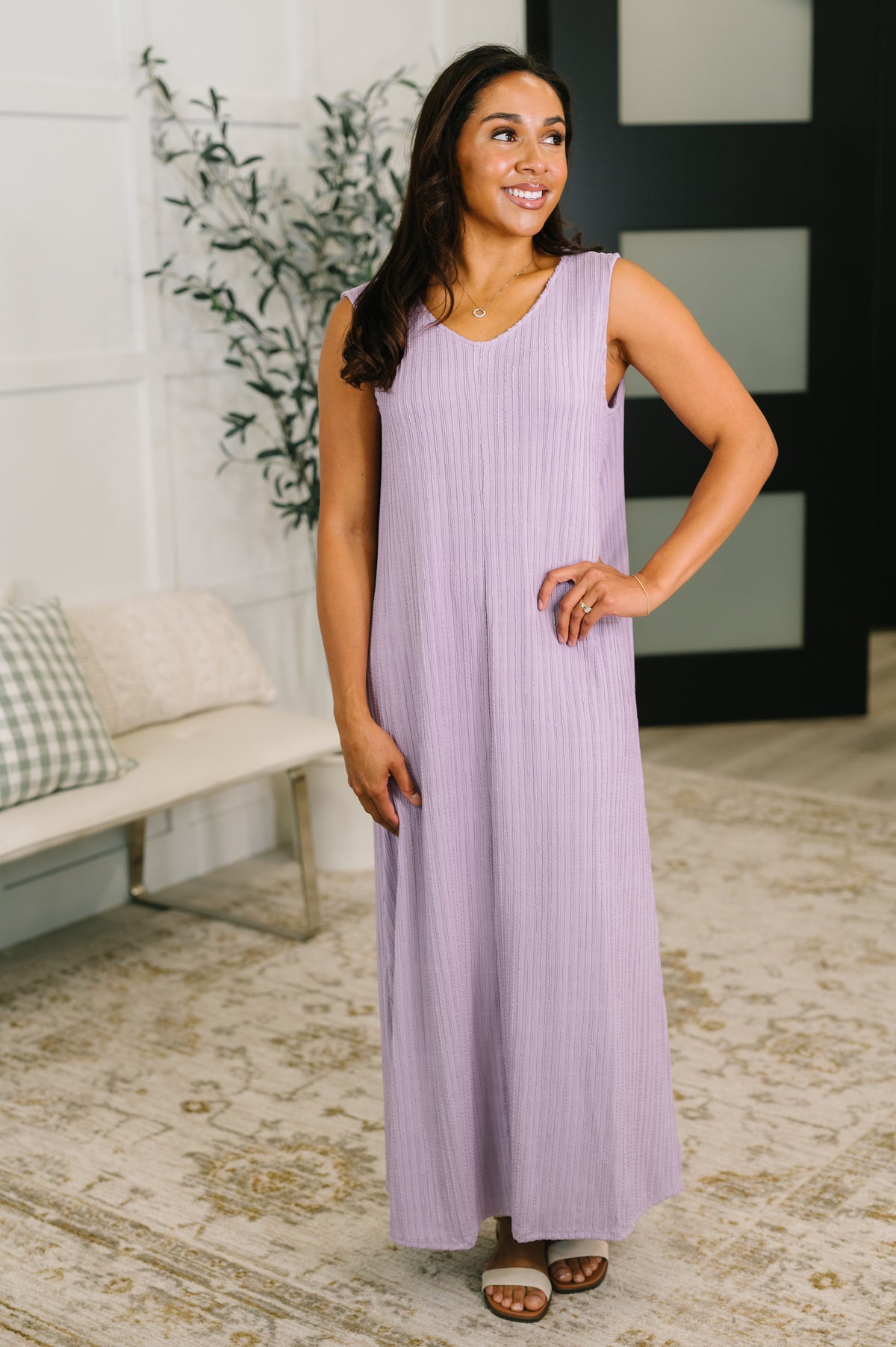 Everything She Wants Sleeveless Maxi Dress in Lavender - 5/29/2026