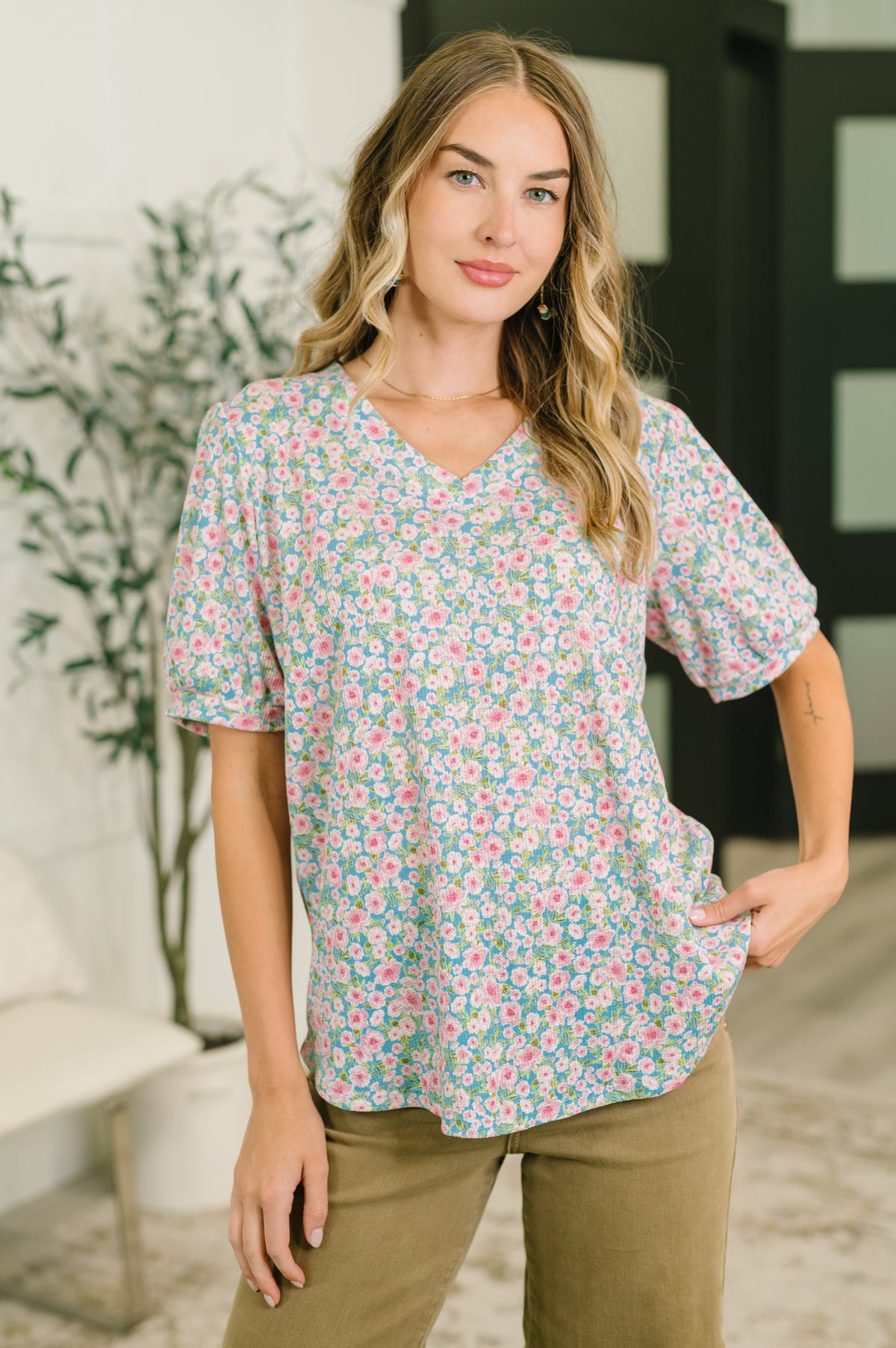 Everything in My Power Floral Puff Sleeve Blouse - 7/10/2026