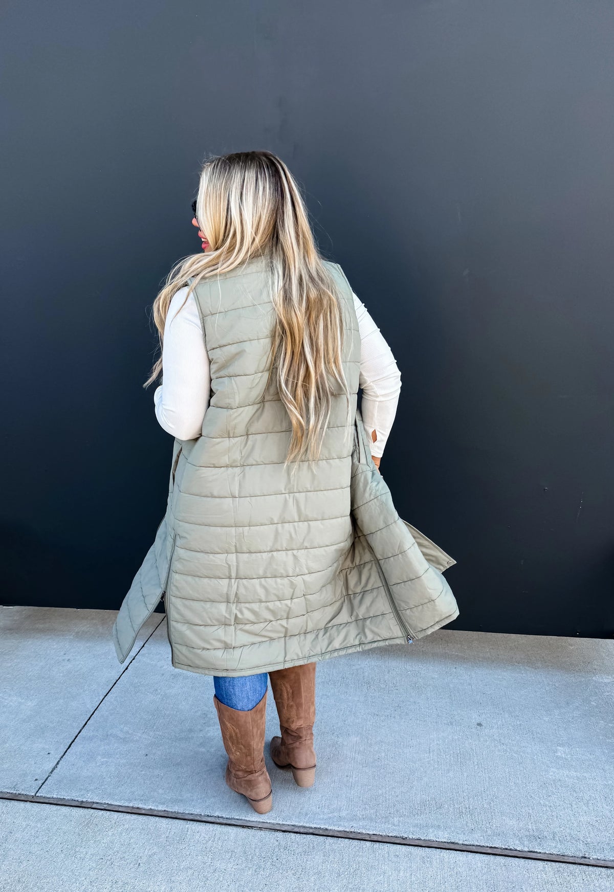 Kendall Long Puffer Vest in Four Colors - RTS